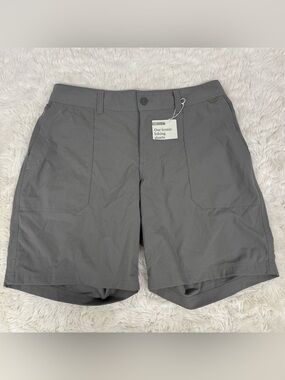 REI CO-OP Womens Sahara Bermuda Shorts Size 14 Gray Hiking Trail Swim Quick Dry